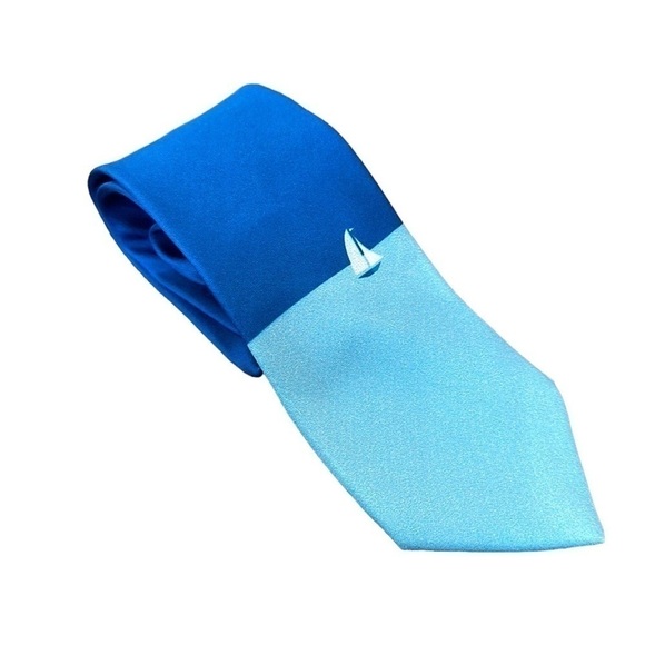 MFA Boston Blue Little Boat Tie - Picture 1 of 10